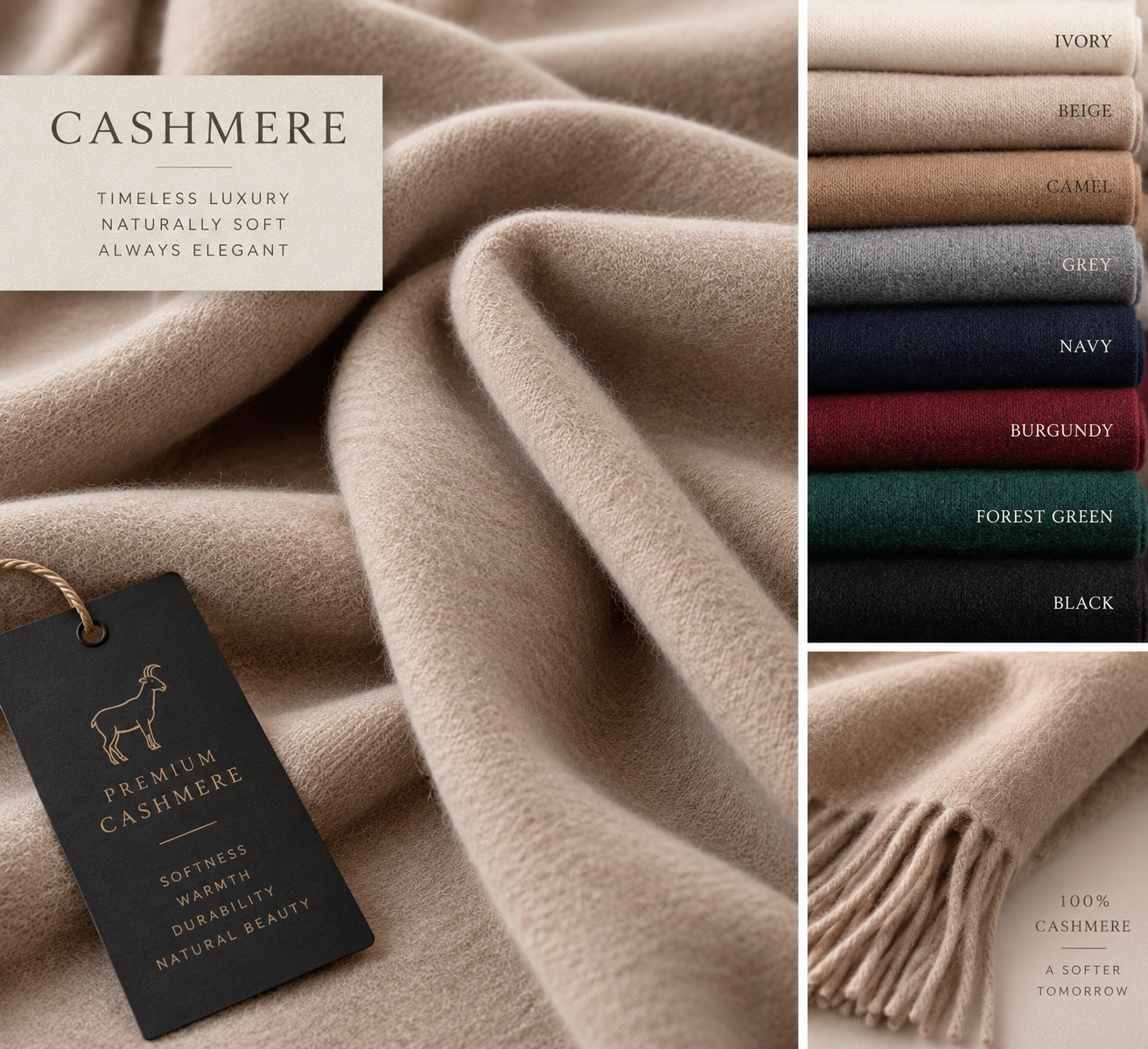 Soft Brown Cotton Fabric