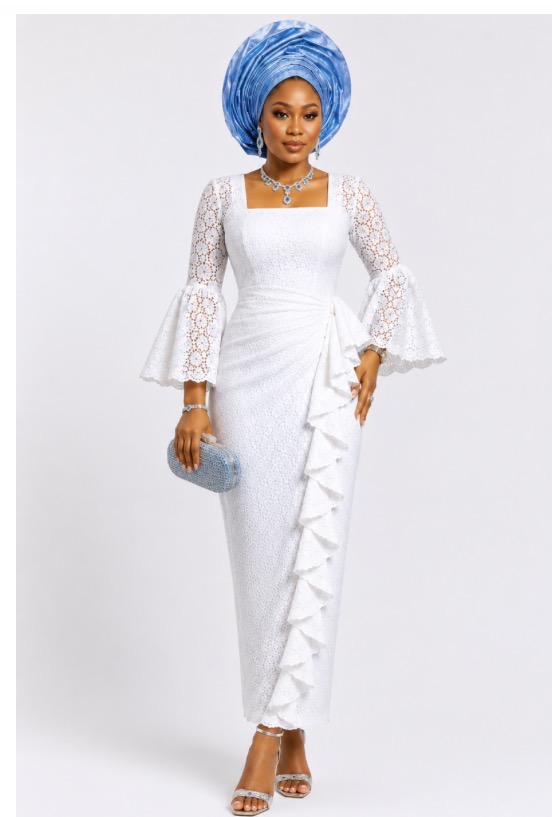 Elegant Cashmere Cotton Kaftan