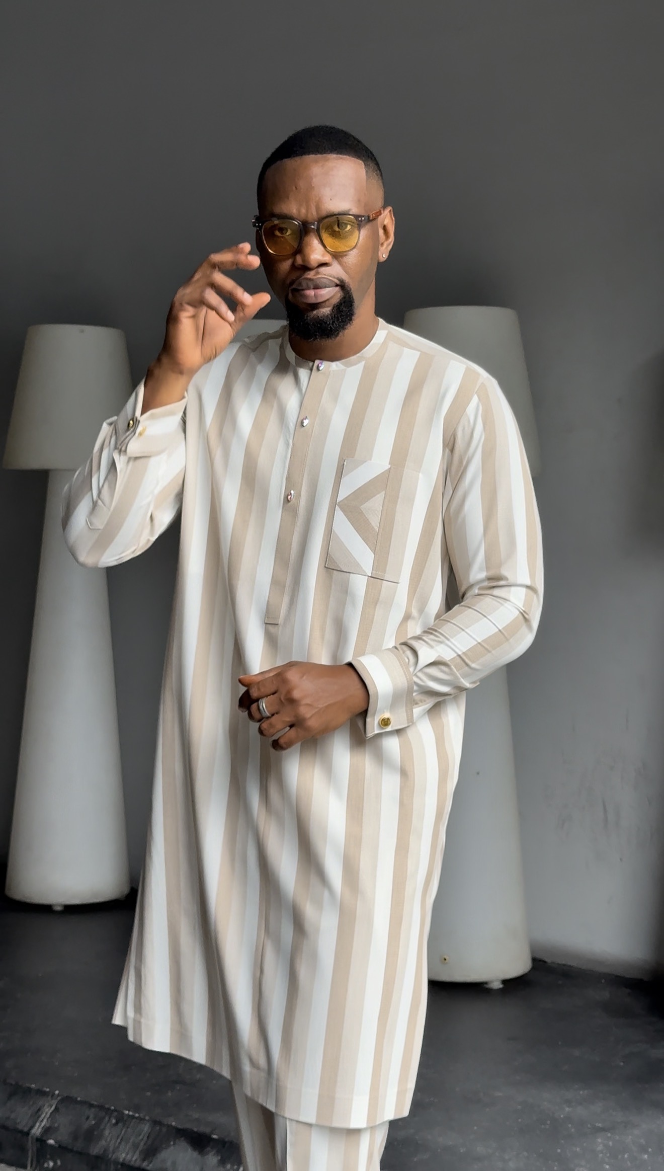 O’walesman Striped Kaftan