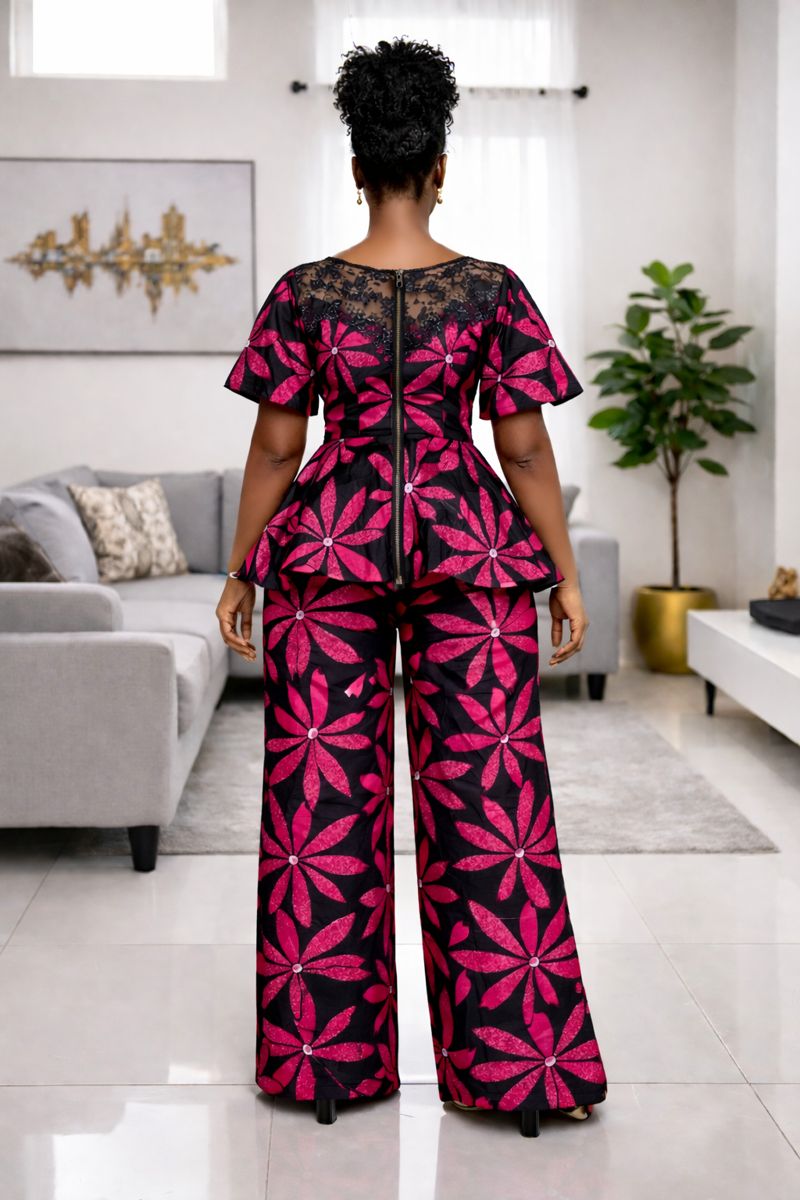 AYOMI Ankara Peplum Set alternate image