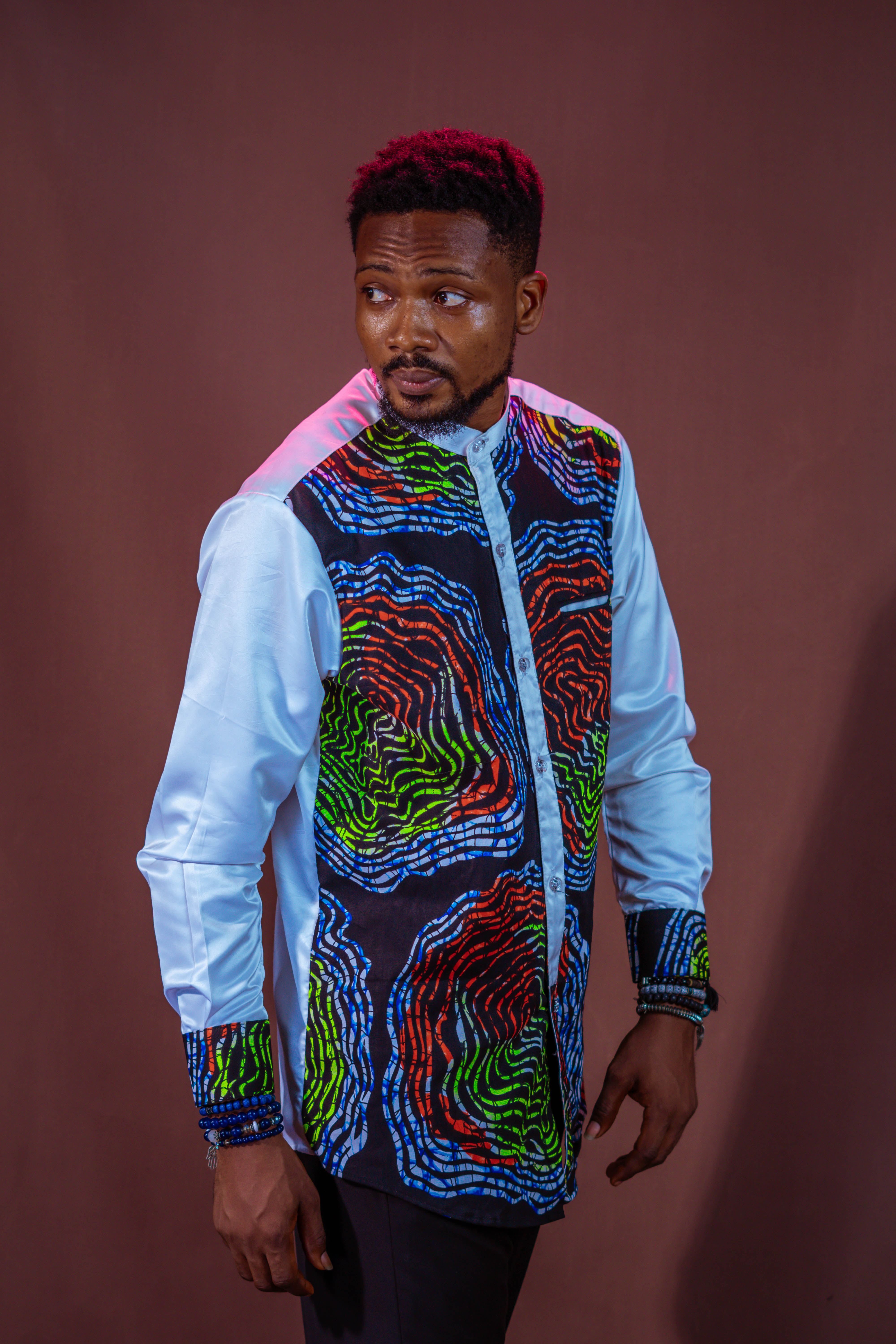 AYO Men's Ankara Print Shirt alternate image