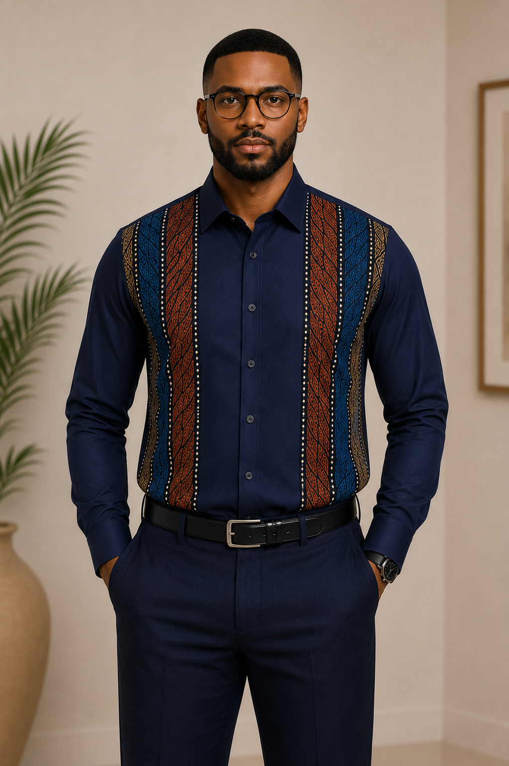 Axis Ankara Panel Shirt alternate image