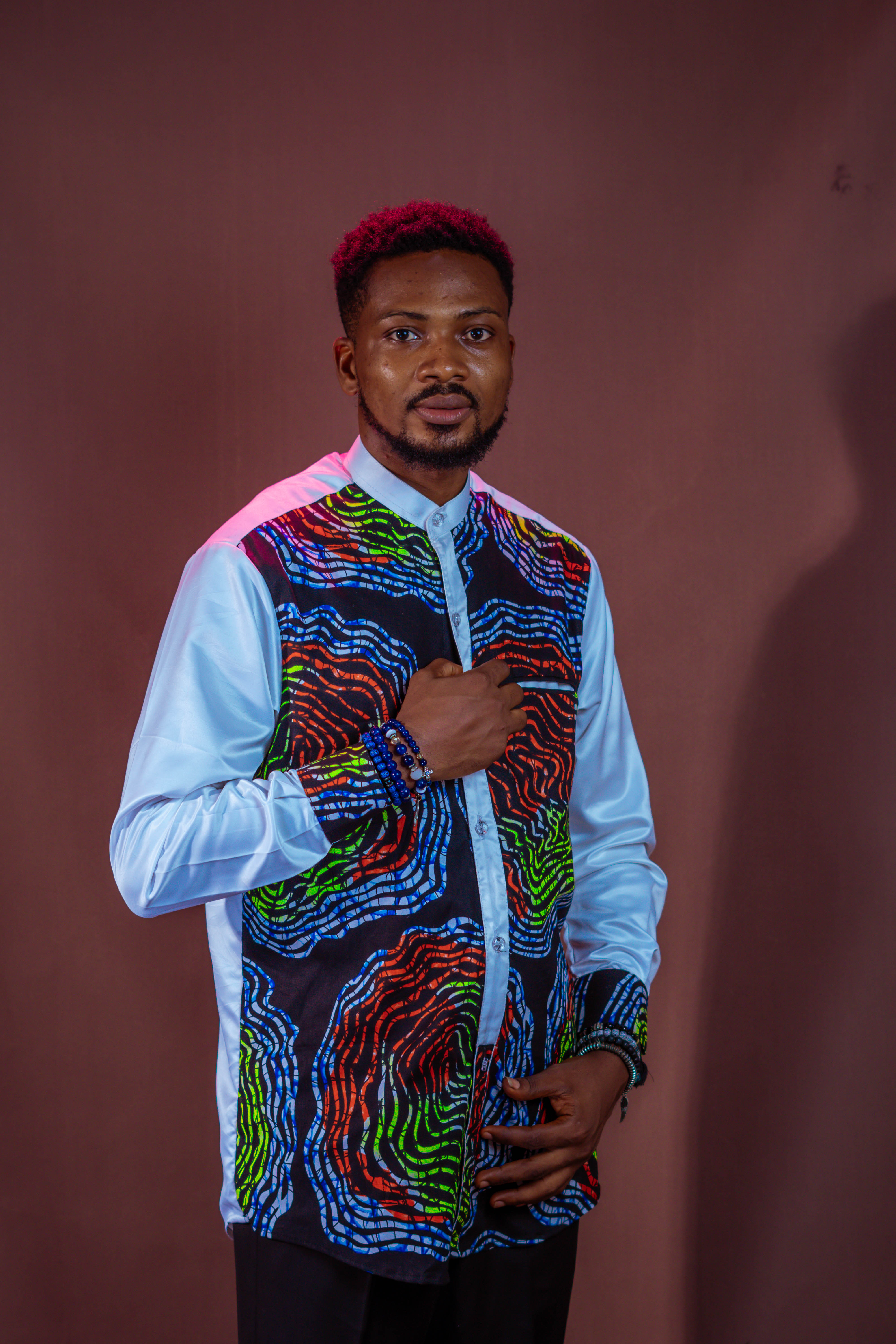 AYO Men's Ankara Print Shirt alternate image