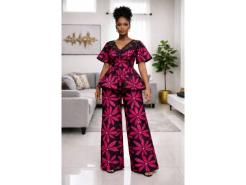 AYOMI Ankara Peplum Set