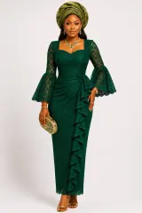 MORAYO Asoebi Lace Dress — alternate view