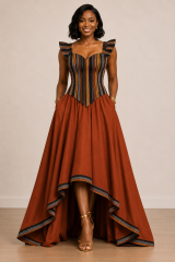 Mmaeze Corset Ankara Dress — thumbnail