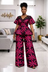 AYOMI Ankara Peplum Set — thumbnail