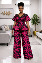 AYOMI Ankara Peplum Set — alternate view